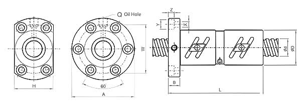 DFT3206-5、滾珠絲杠軸承